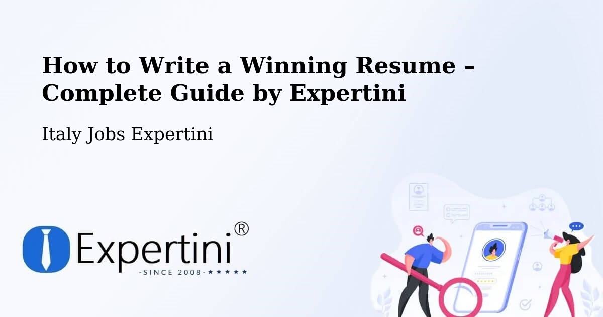 Resume Writing Guide for Job Seekers – Cusago - Cusago, Italy Jobs Expertini